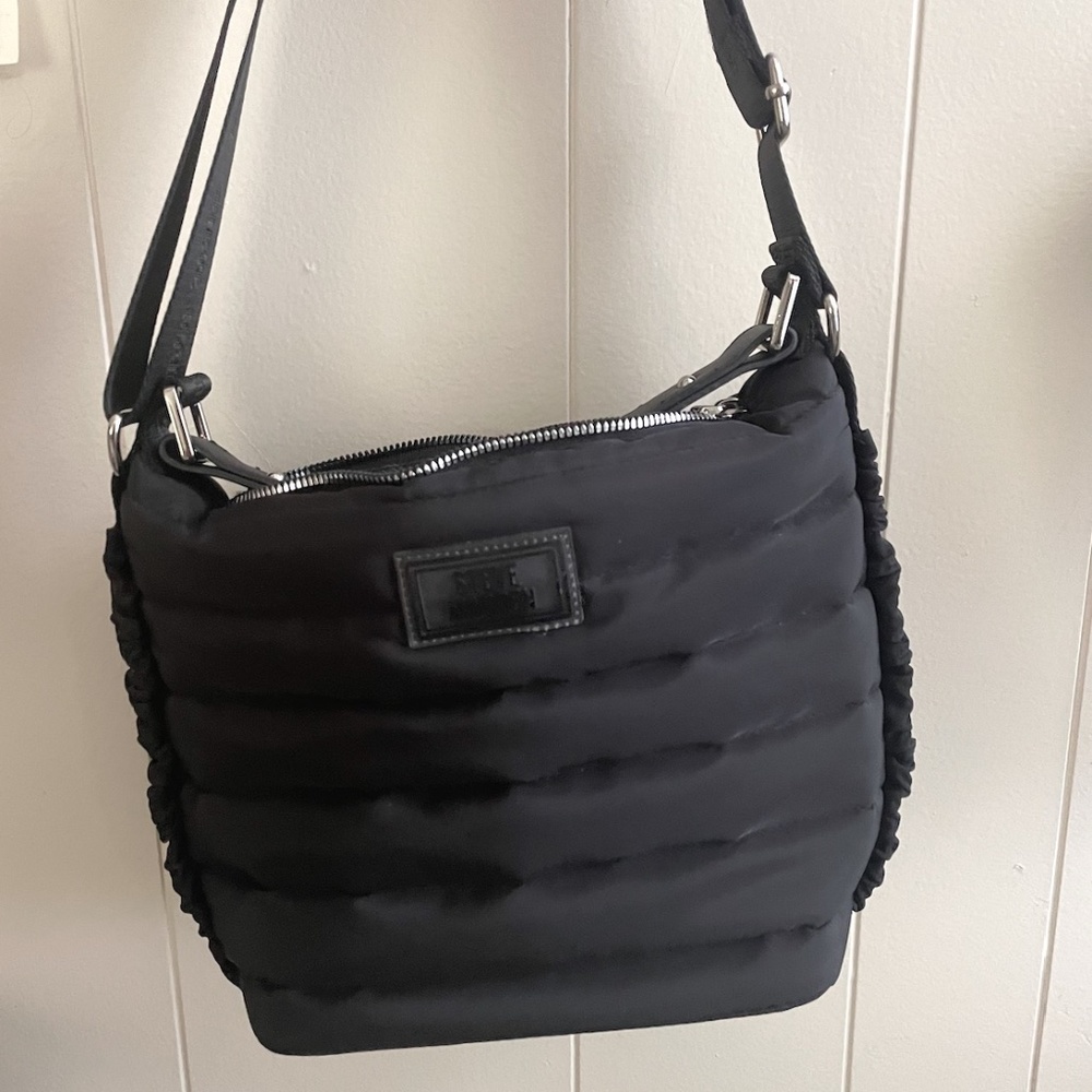 Steve Madden Black puffy bucket bag